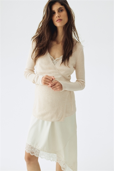 Кардиган MAMA с ребристой вязкой 1321554002