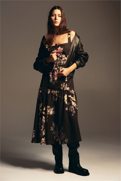 Платье из льняной смеси 1321816001