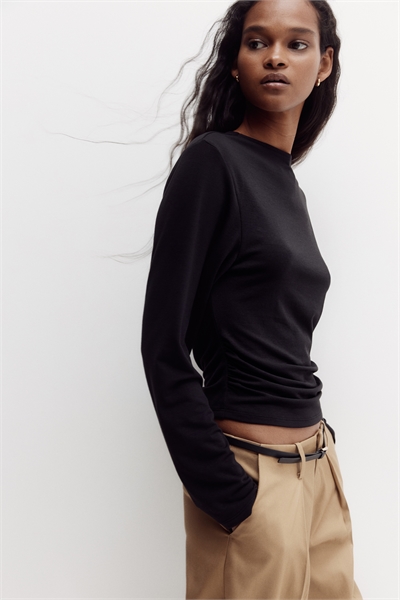 Топ из джерси с коровьей спиной 1328625001