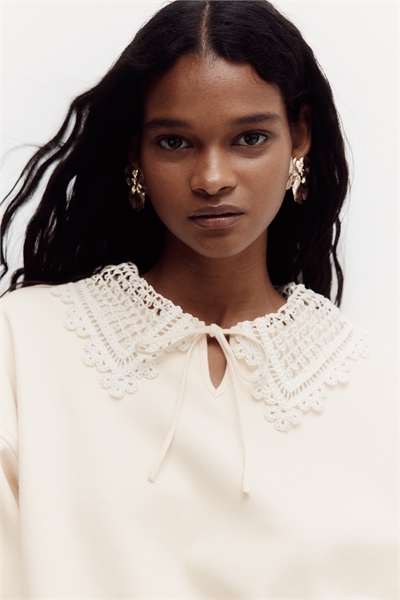 Толстовка с воротником 1322453001