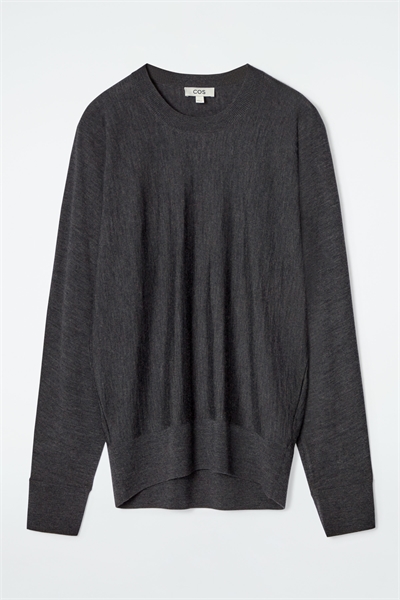 Джемпер с закругленными краями из мериносовой шерсти 1272405001