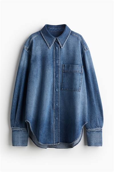 Джинсовая рубашка свободного покроя 1224382001