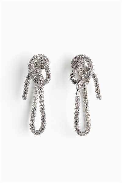 Крупные серьги-кластеры на цепочке со стразами 1246367001
