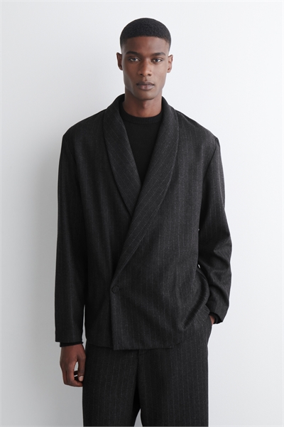 Блейзер из шерсти в полоску 1315364001