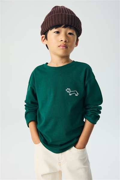 Хлопковая футболка с узором 1304057002