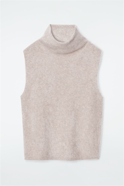 Жилет из высоким воротником из кашемира 1244373001