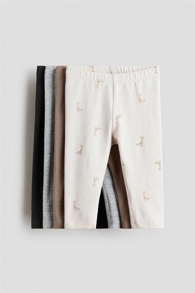 Леггинсы из хлопкового джерси в упаковке из 4 штук артикул 1173748021