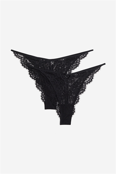 Кружевные трусы-бразильяна из 2 комплектов 1200350001