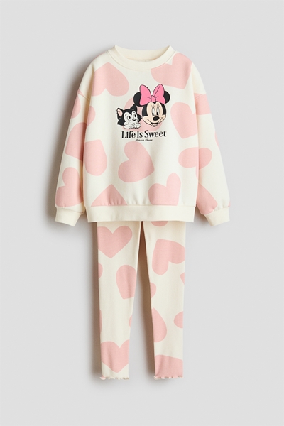 Комплект из двух частей - топа и леггинсов артикул 1229678028