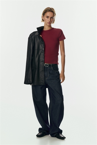 Ребристая футболка 1260556030