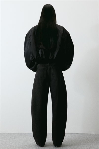 Джинсы с высокой талией Barrel Leg 1309848002