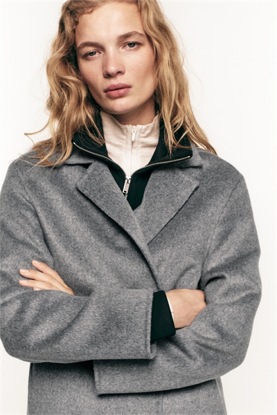 Пальто ручной работы из шерстяной смеси 1320609001