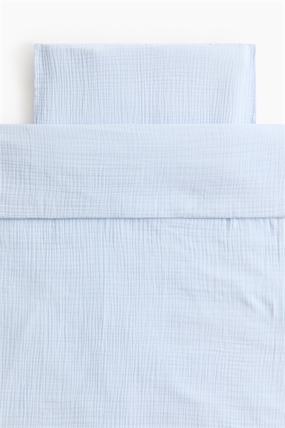 Комплект постельного белья для детской кроватки из муслина артикул 1219010009