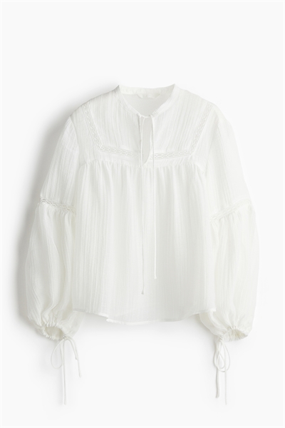 Блузка с кружевными вставками артикул 1266587001