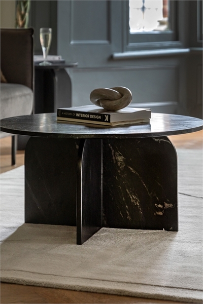 Мраморный кофейный столик артикул 1312779004