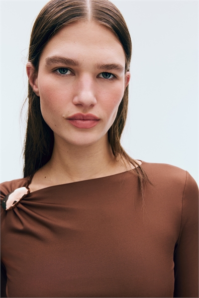 Асимметричный топ из джерси артикул 1320243004