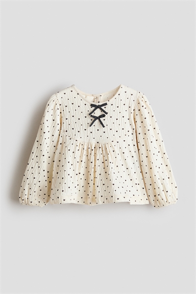 Блузка с декором в виде бантов артикул 1338052003