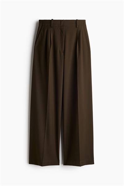 Широкие брюки из саржи артикул 1251579005