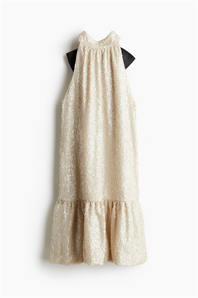 Платье с бантом на спине из пайеток артикул 1260715001