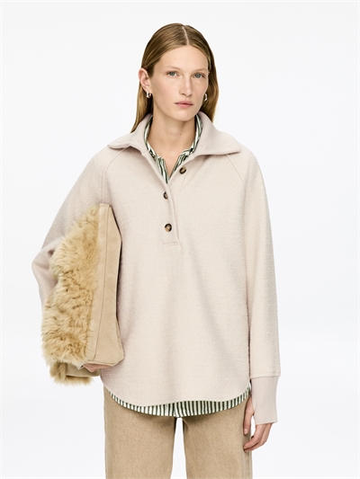 Джемпер из вареной шерсти и хлопка артикул 1300449002