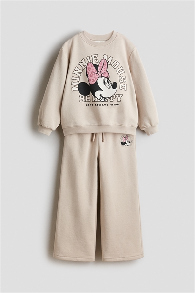 Комплект из 2 частей толстовки с принтом артикул 1329051003