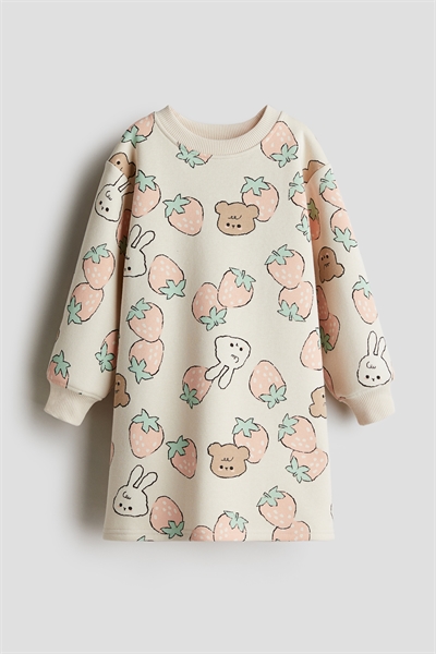 Платье из принтованной толстовки артикул 1270179003