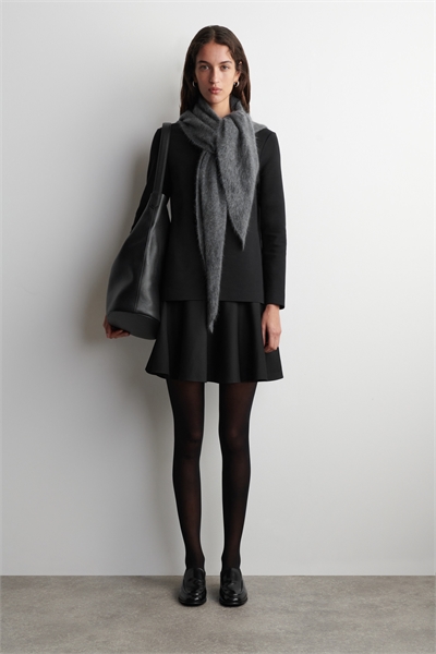 Многослойное мини-платье с длинными рукавами артикул 1304517001