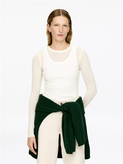 Мериносовый топ с длинными рукавами артикул 0630664061