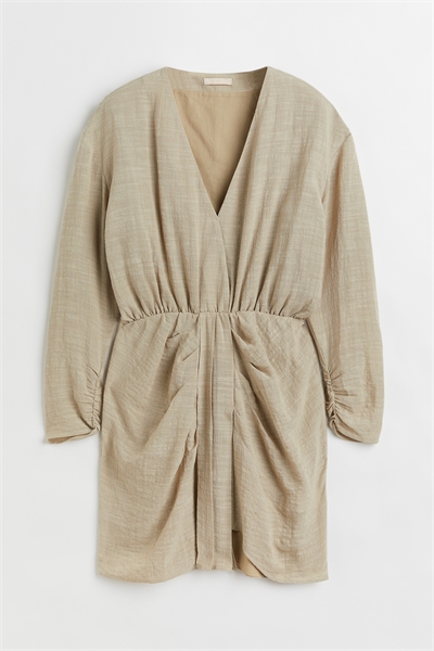 Мини-платье с V-образным вырезом артикул 1099305003