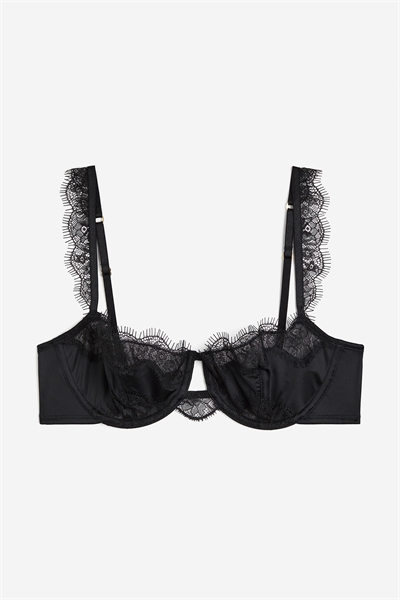 Кружевной бюстгальтер-балконет без подкладки артикул 1136500007
