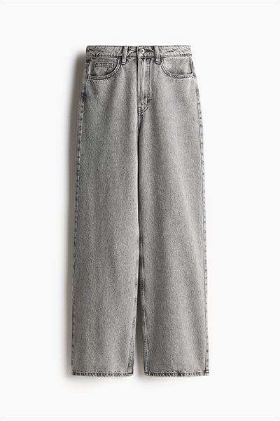 Джинсы с широкой высокой талией артикул 1222670005