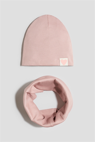 Комплект из двух частей: шапочка и шарф-труба артикул 1237639008