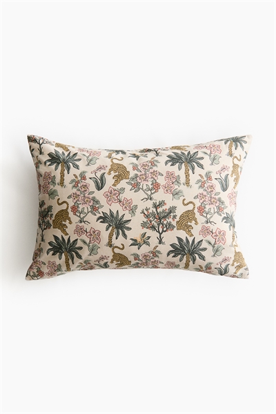 Чехол для подушки из холста с рисунком артикул 1273670006