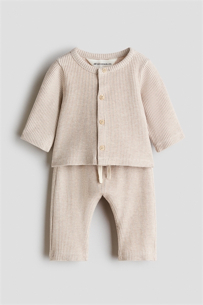 Комплект из 2 частей из вафельного хлопка артикул 1311246001