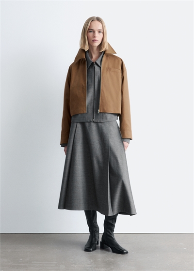 Короткая куртка из саржи артикул 1326488001