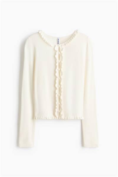 Кардиган с отделкой фрилом артикул 1327126003