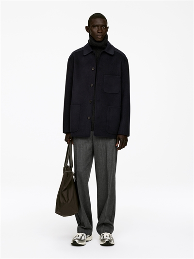 Куртка из шерстяной смеси с двойной лицевой поверхностью артикул 1292253001