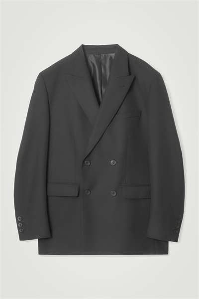 Двубортный блейзер из шерсти Relaxed fit артикул 1217345003