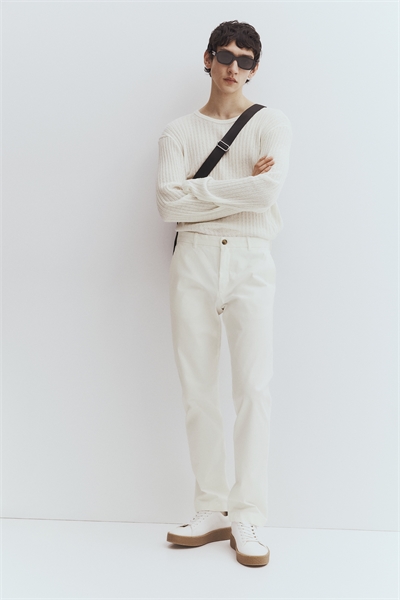 Хлопковые чиносы Slim Fit артикул 1248348006