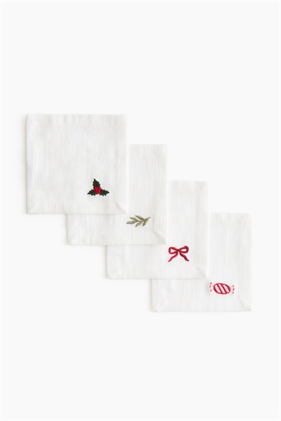 Подставки с вышивкой в упаковке из 4 штук артикул 1298014001