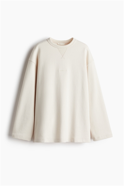 Свитшот с текстовой вышивкой артикул 1282213002