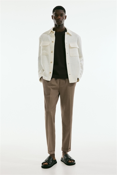 Брюки Slim Fit из саржи артикул 1236096005