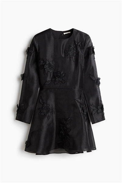 Платье из органзы с аппликацией артикул 1262403001