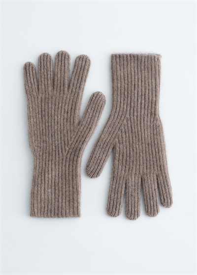 Ребристые кашемировые перчатки артикул 1241778003