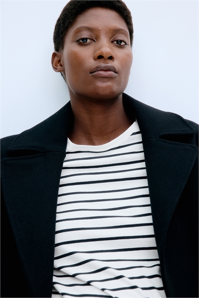 Топ из хлопкового джерси MAMA артикул 1255922001