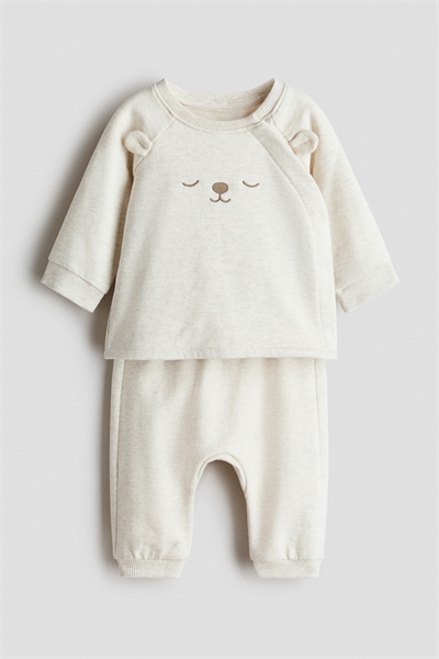 Комплект из 2 частей из набивного хлопка артикул 1297128005