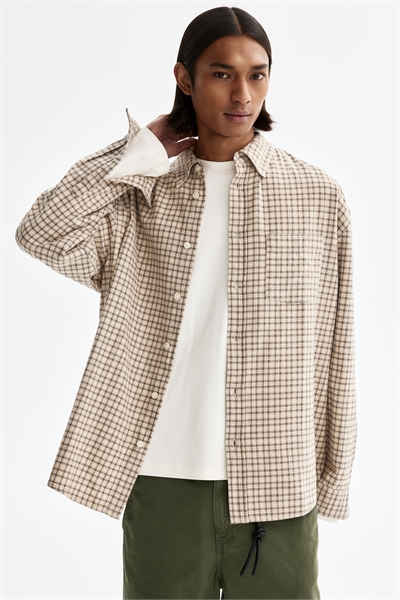 Рубашка из хлопка свободного кроя артикул 1310198003