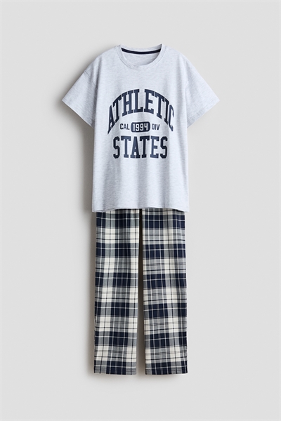 Пижама из принтованного хлопка артикул 1310250001