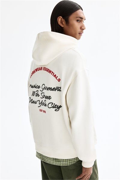 Худи с мотивом и свободным кроем артикул 1313934002