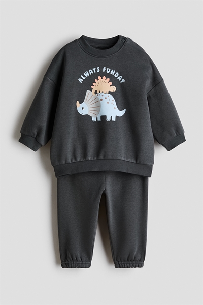 Комплект из 2 частей толстовки с принтом артикул 1314909002